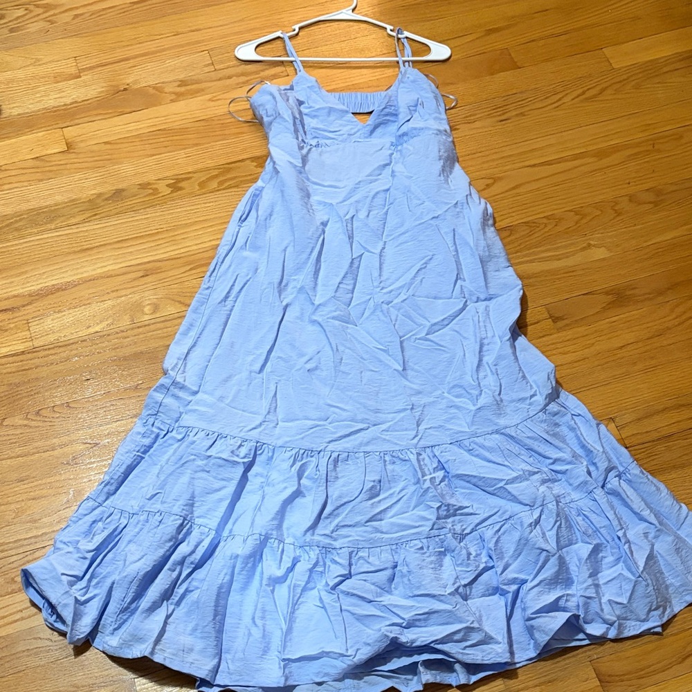 Elegant Blue Sleeveless Dress